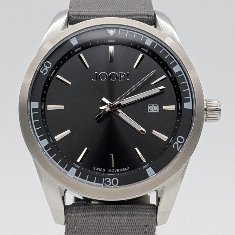 Joop 2033710 Armbanduhr – Ø45mm Quarz Stoffarmband Grau #3135