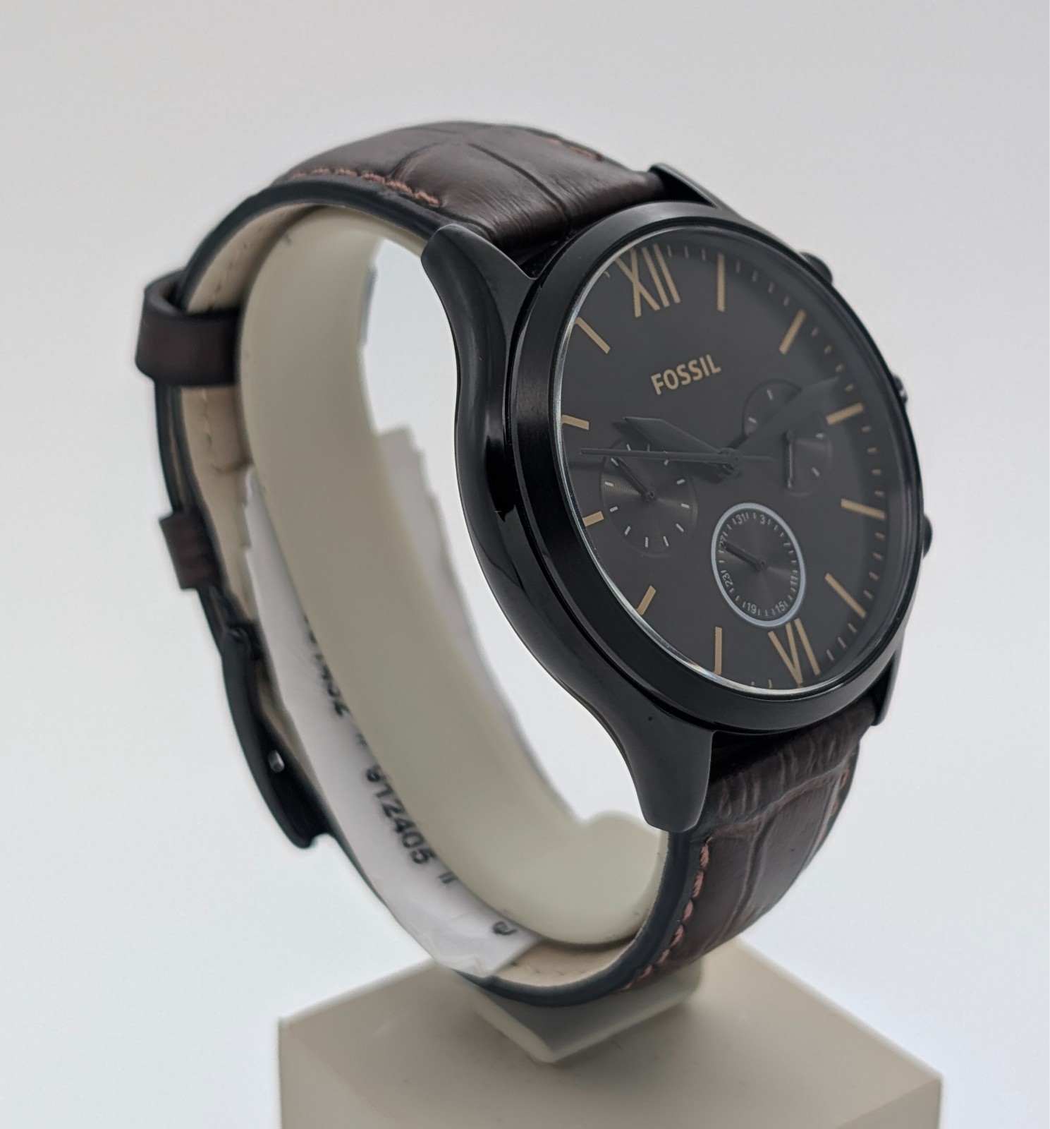 Fossil BQ2472 Fenmore Armbanduhr – Ø43mm Quarz Lederarmband Braun #3137