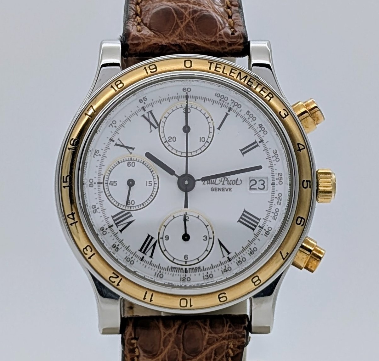 Paul Picot Depose Telemeter Chronograph Ref. 213-400-5006 Ø39mm Uhr #3121