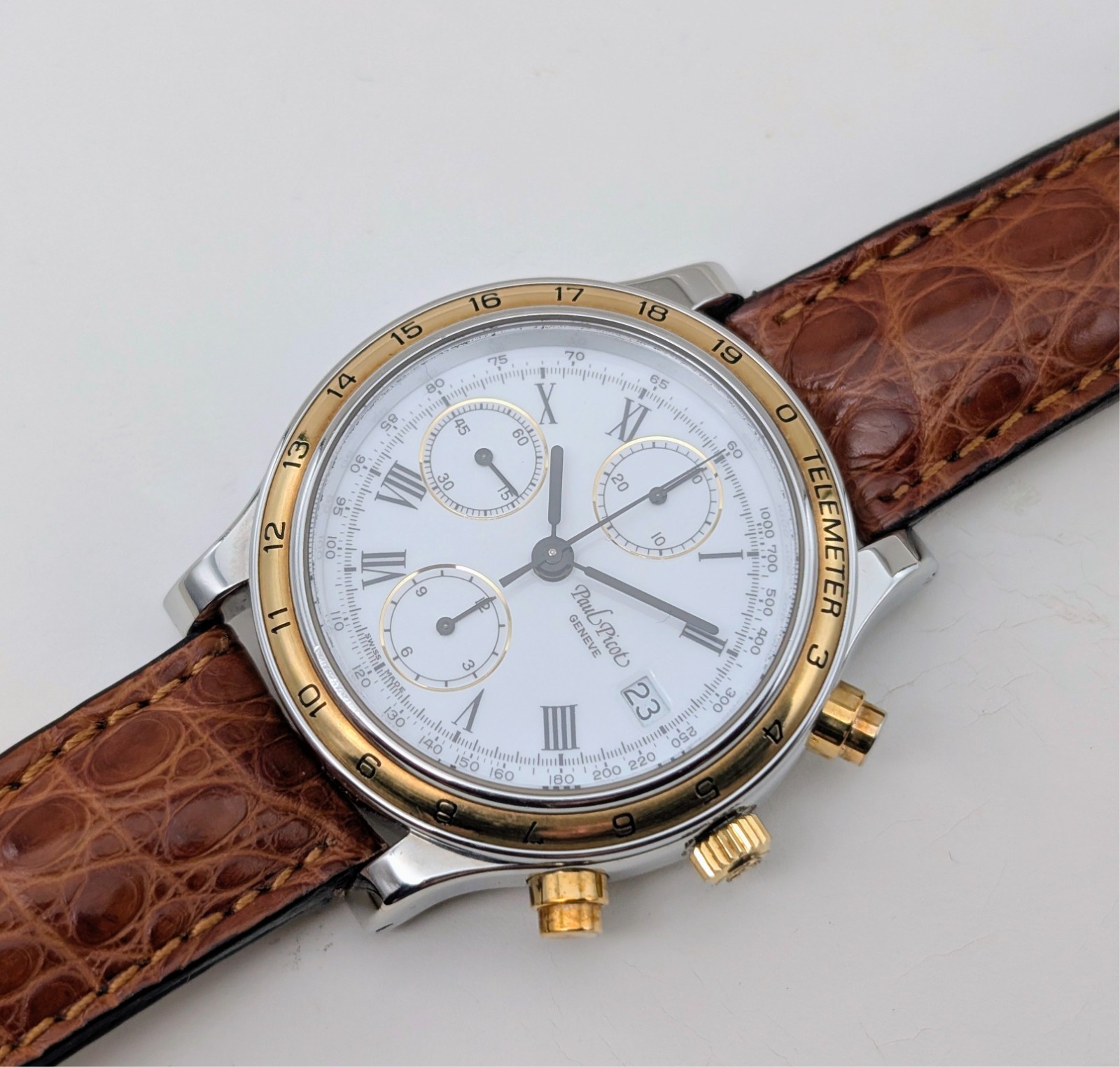 Paul Picot Depose Telemeter Chronograph Ref. 213-400-5006 Ø39mm Uhr #3121