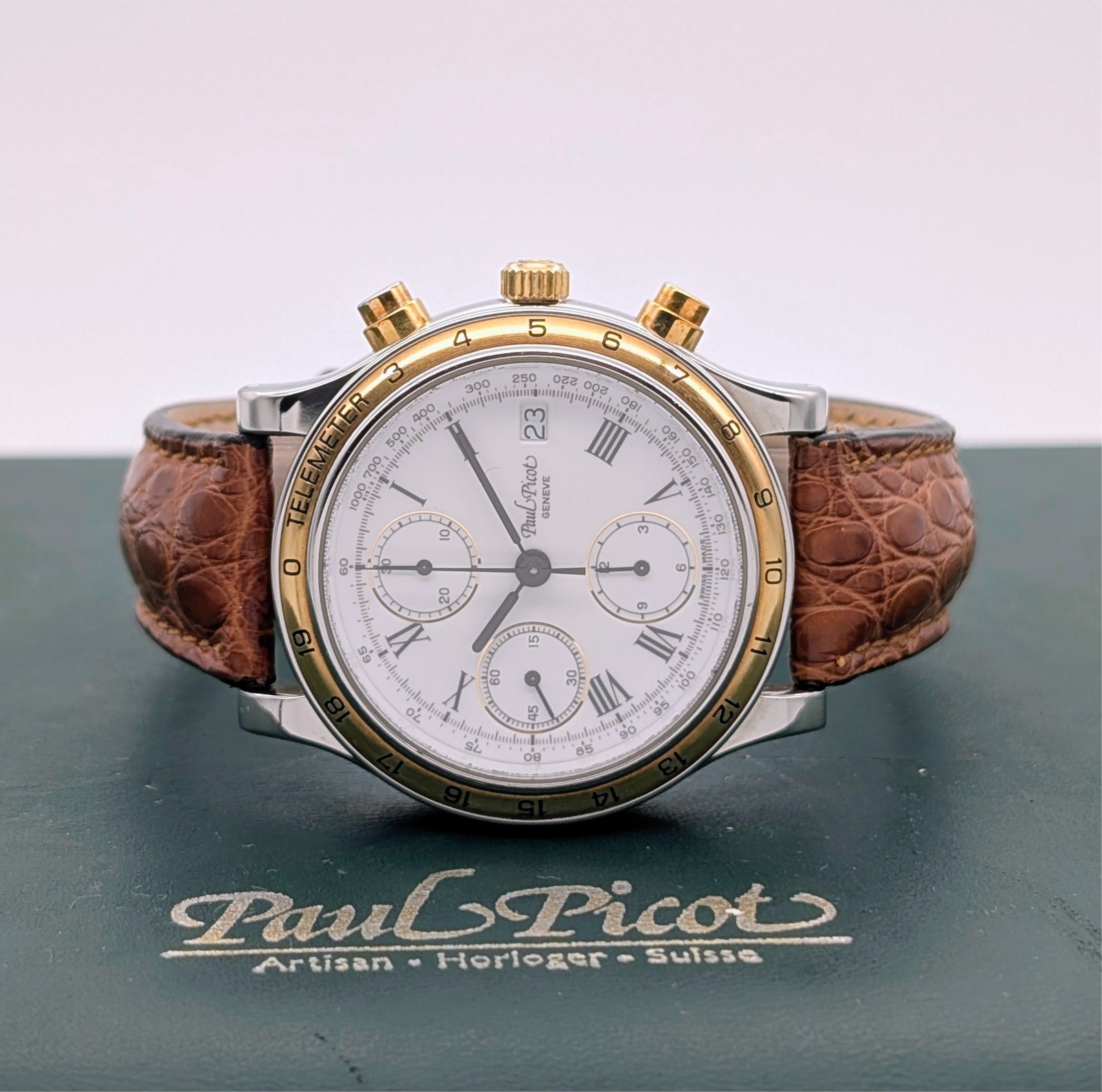 Paul Picot Depose Telemeter Chronograph Ref. 213-400-5006 Ø39mm Uhr #3121
