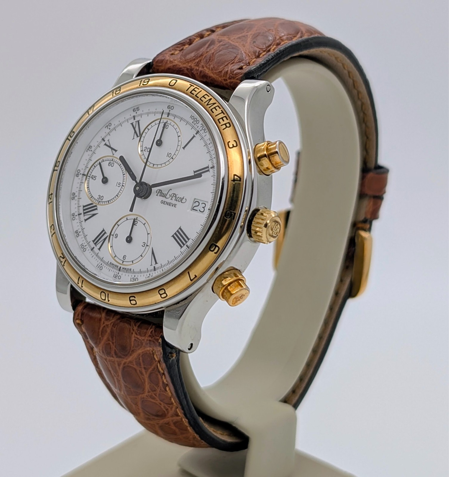 Paul Picot Depose Telemeter Chronograph Ref. 213-400-5006 Ø39mm Uhr #3121