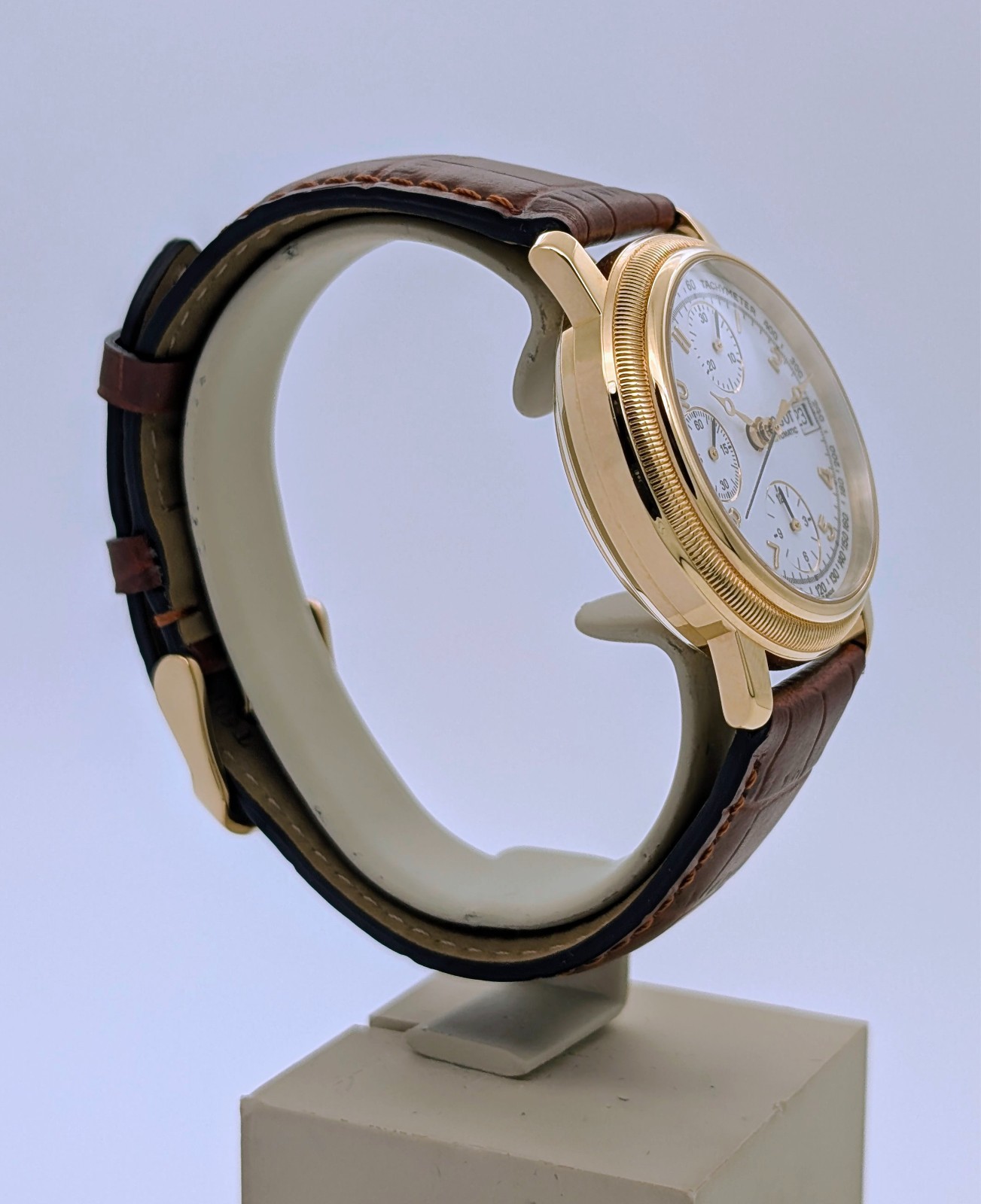 Tissot Bridgeport Chronograph 18k Gold Automatic T71.3.421.12A Ø41mm Uhr #3223