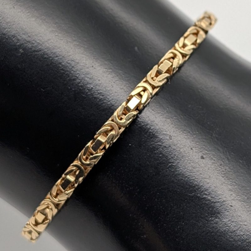 Königsketten Armband Königskette 585/14K Gelbgold 14g – 22cm #3191