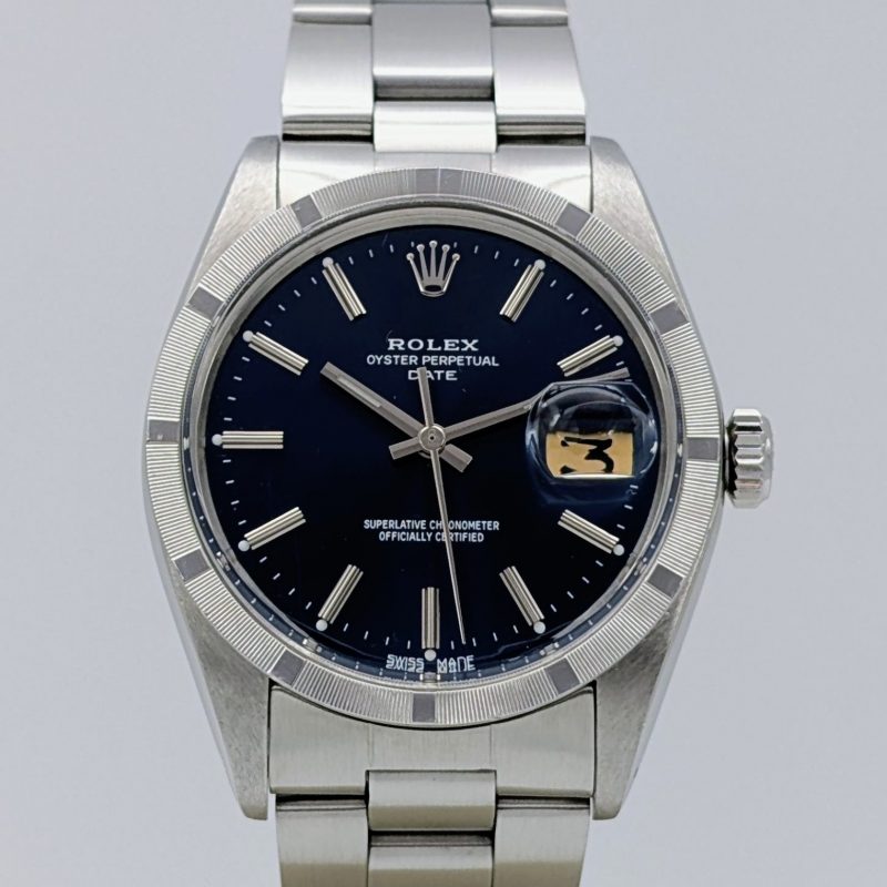 Rolex Oyster Perpetual Date 1501 Ø34 mm – Blue Dial – 1973 – Automatik #1339
