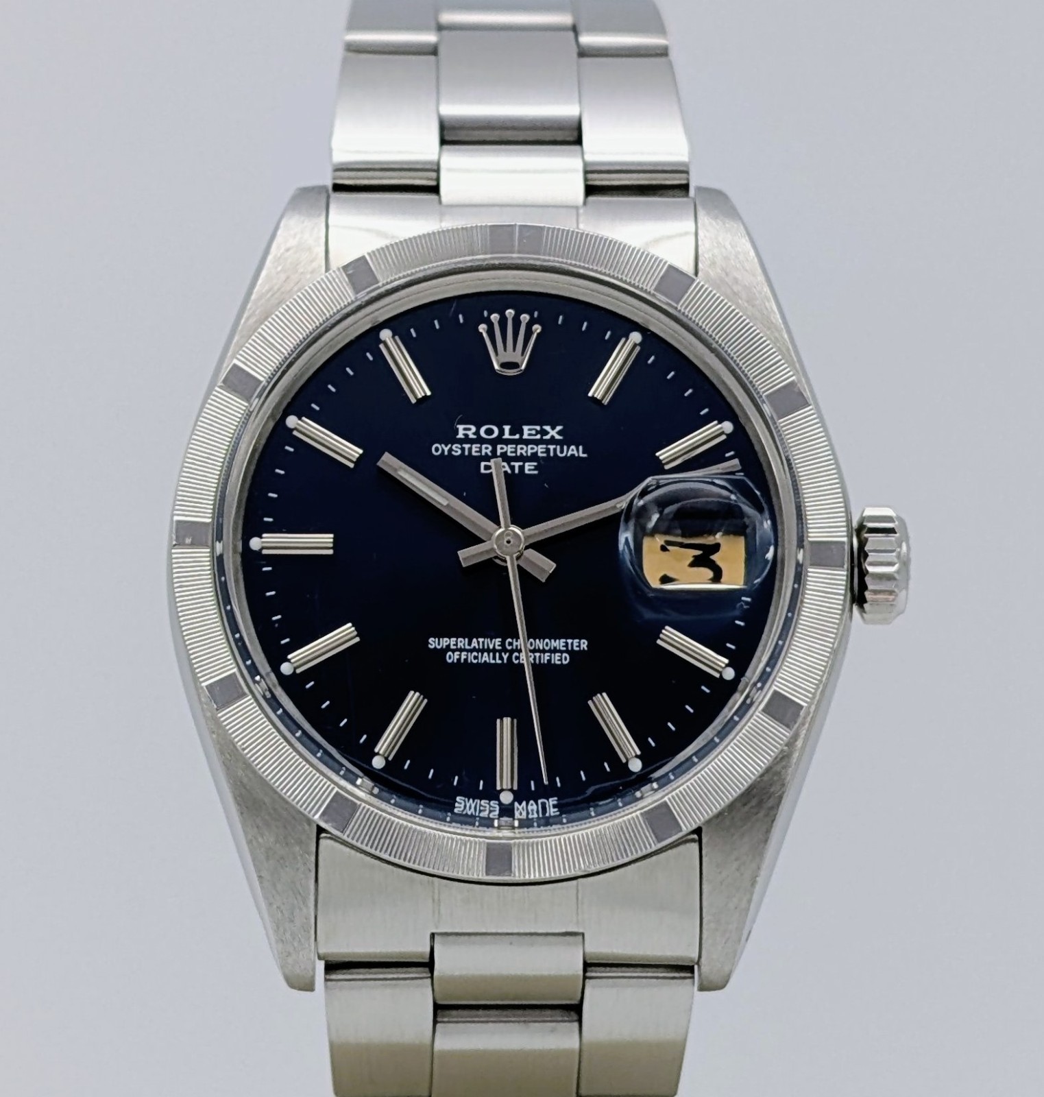 Rolex Oyster Perpetual Date 1501 Ø34 mm – Blue Dial – 1973 – Automatik #1339