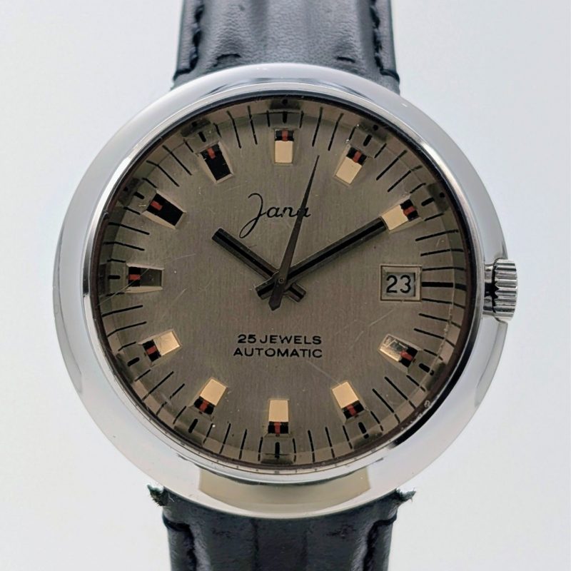 Jana Vintage Automatik Uhr 25 Jewels Stahl Ø39mm Herren #3282