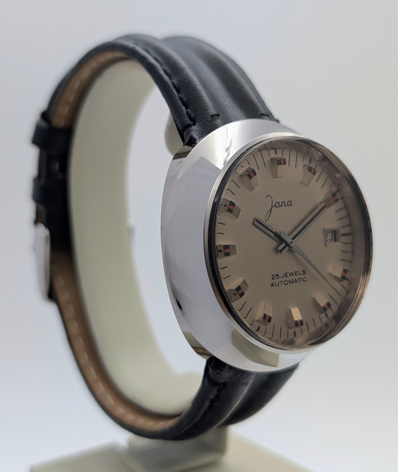 Jana Vintage Automatik Uhr 25 Jewels Stahl Ø39mm Herren #3282