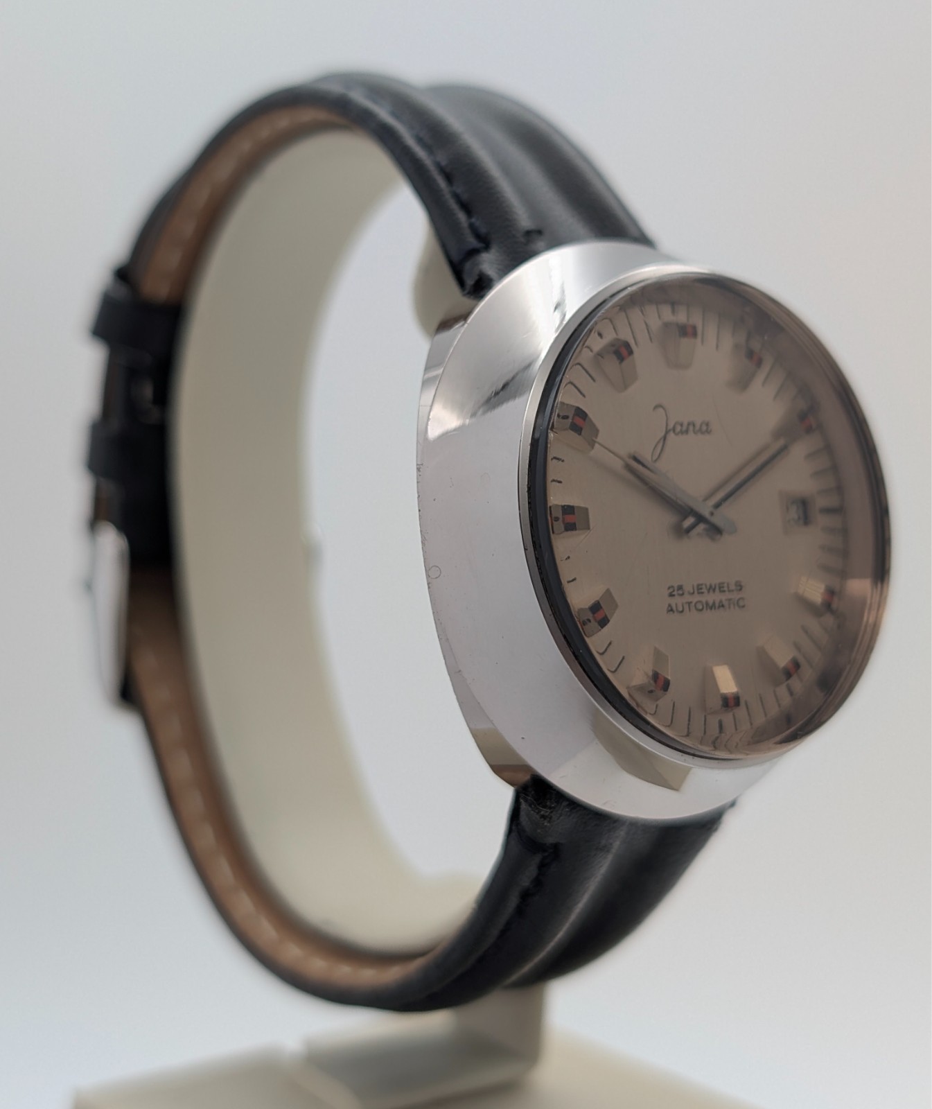 Jana Vintage Automatik Uhr 25 Jewels Stahl Ø39mm Herren #3282