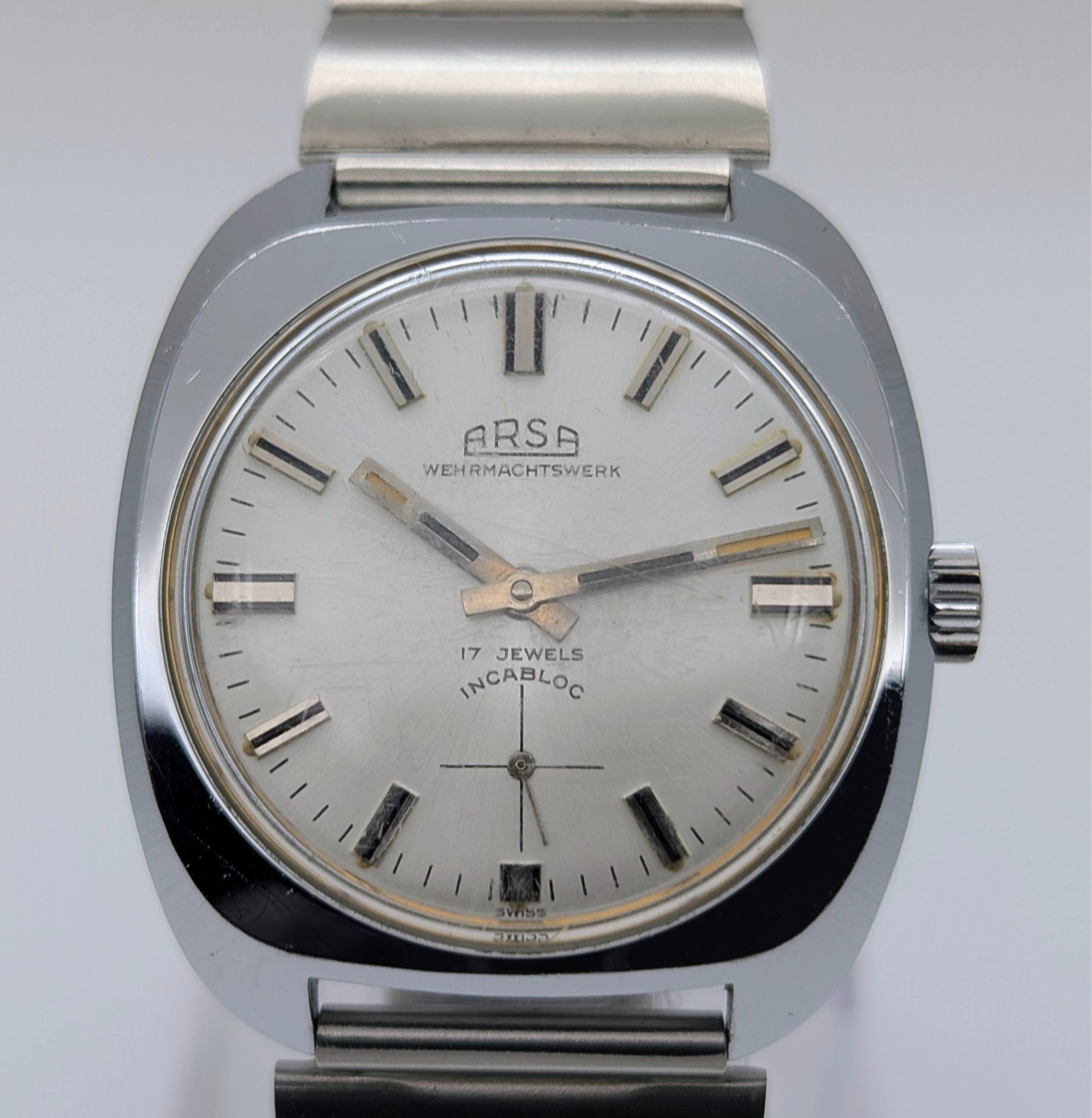 ARSA 1970er Jahre Vintage Wehrmachtswerk – Handaufzug – 36 mm #3280