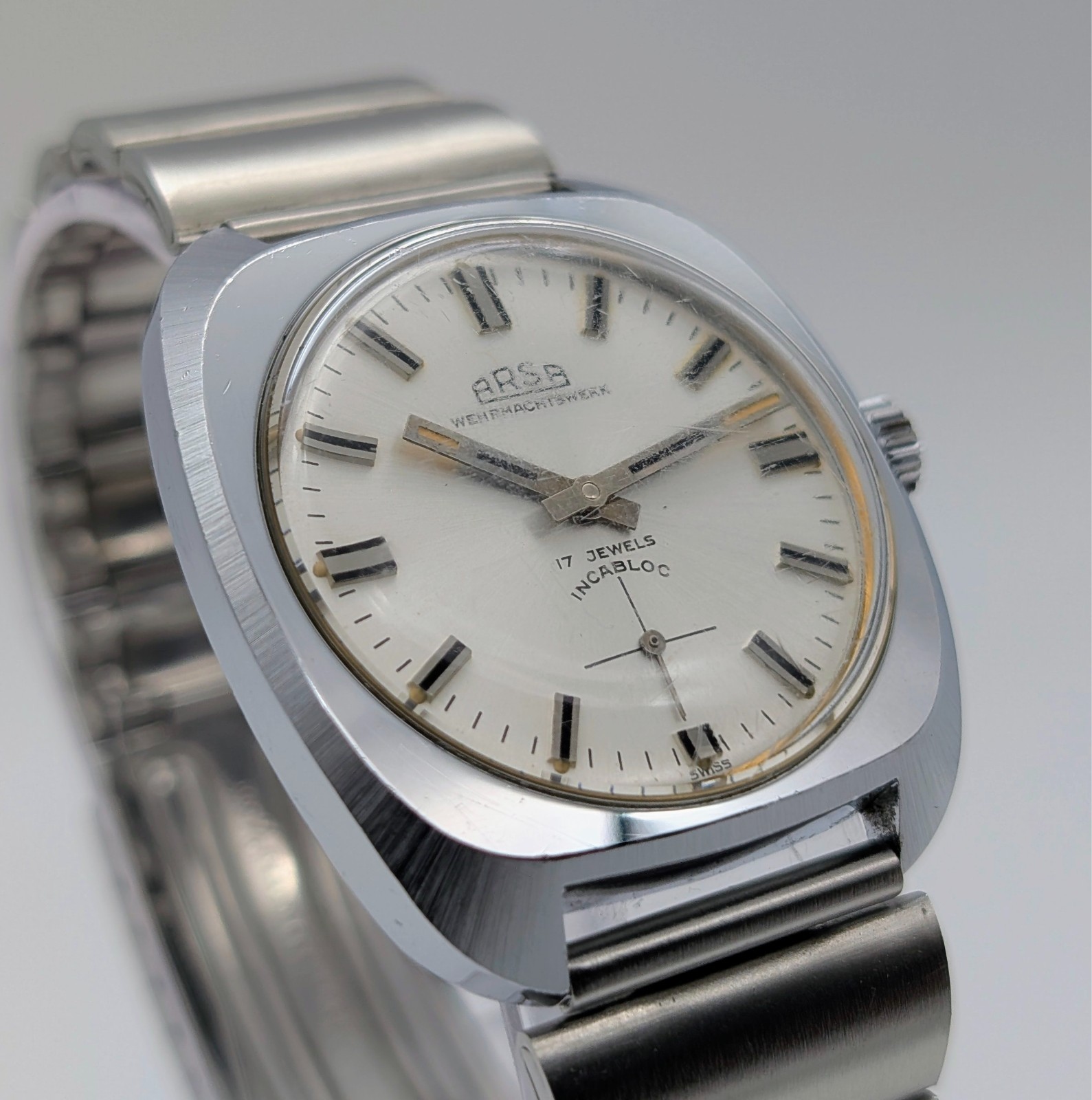 ARSA 1970er Jahre Vintage Wehrmachtswerk – Handaufzug – 36 mm #3280