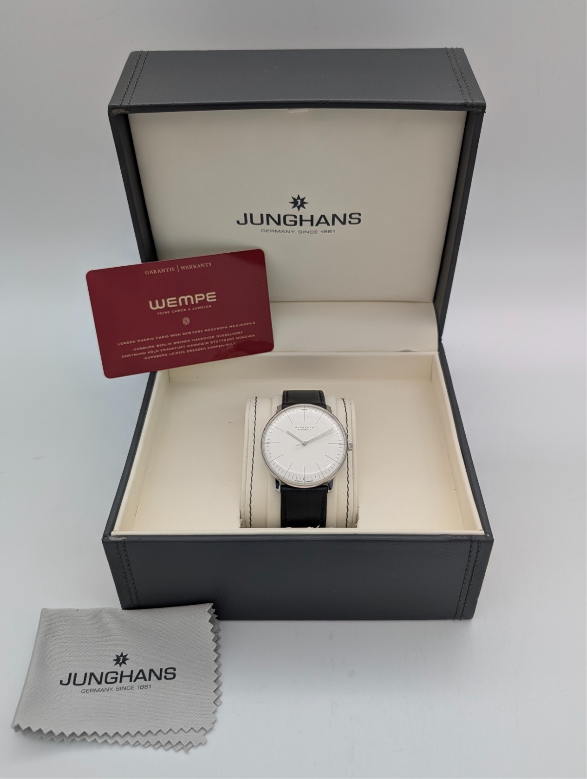 Junghans Max Bill WF100027 Automatic –Ø38mm Herrenuhr | Full Set #3090