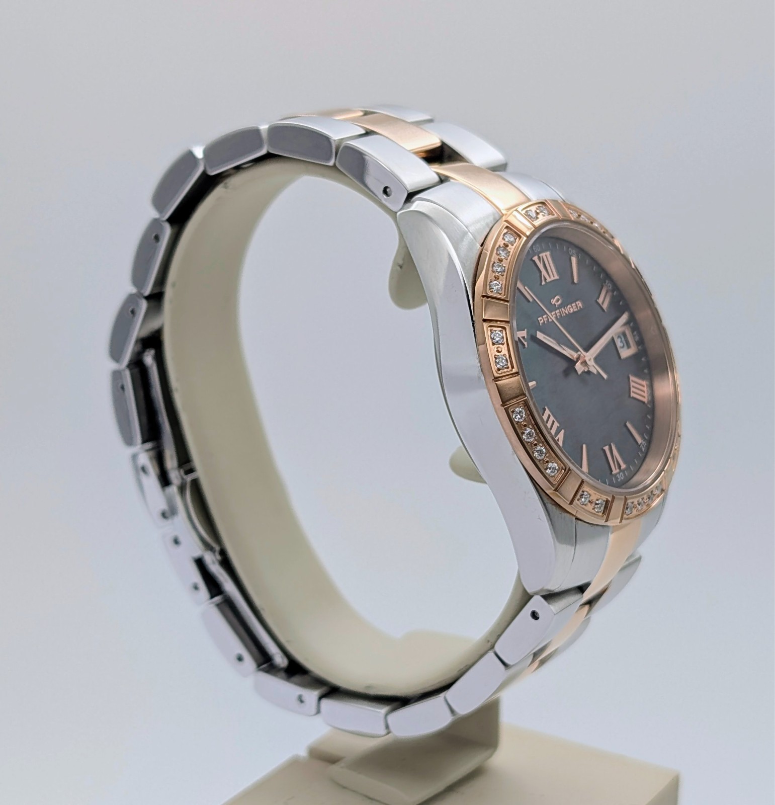 Pfeffinger 2239 Brillant Brillantuhr ca. 0,30 ct Ø36mm Uhr Fullset #3120