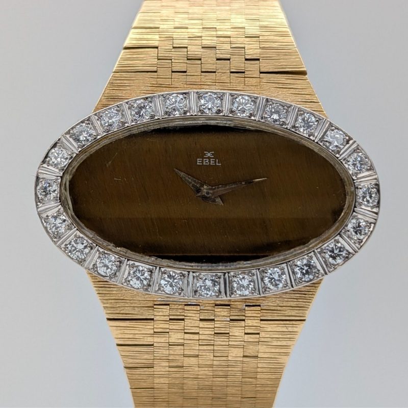 Ebel Vintage Damenuhr 18K Gelbgold Brillantlünette Ø39mm Damen Uhr #3310
