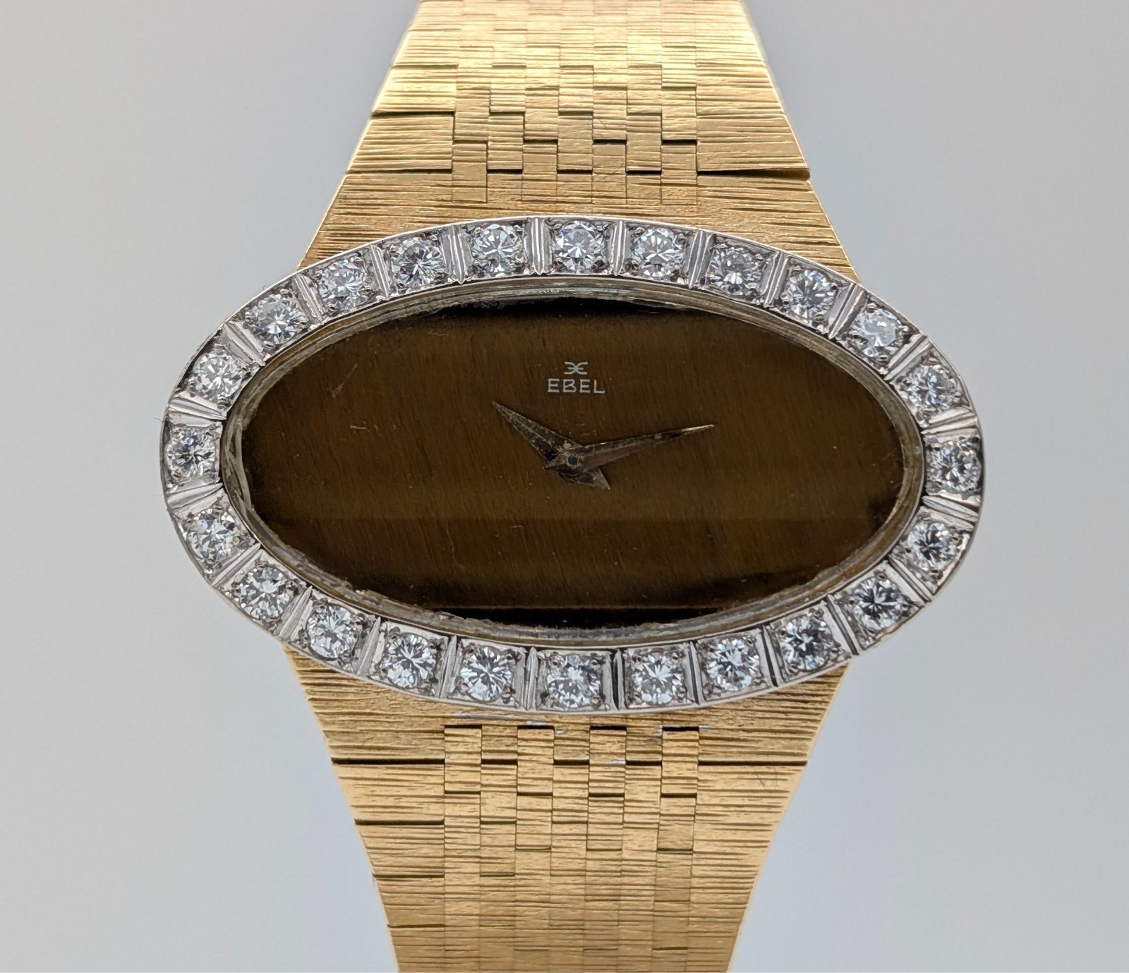 Ebel Vintage Damenuhr 18K Gelbgold Brillantlünette Ø39mm Damen Uhr #3310