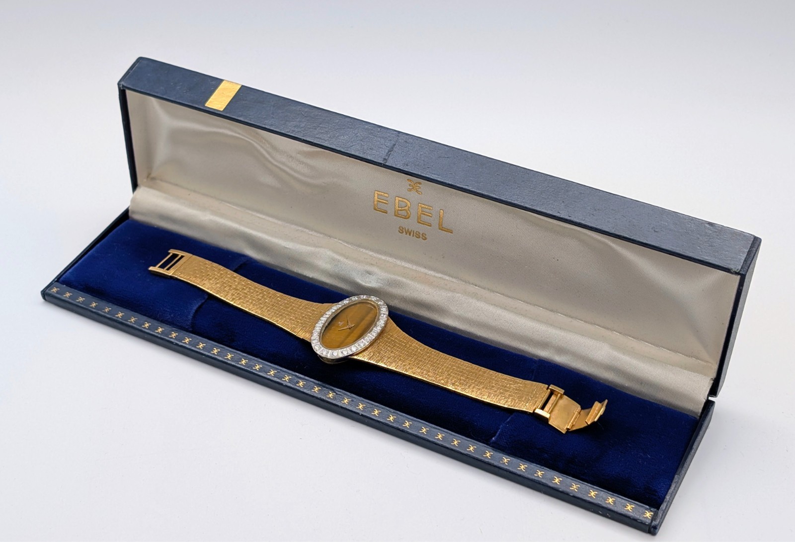 Ebel Vintage Damenuhr 18K Gelbgold Brillantlünette Ø39mm Damen Uhr #3310