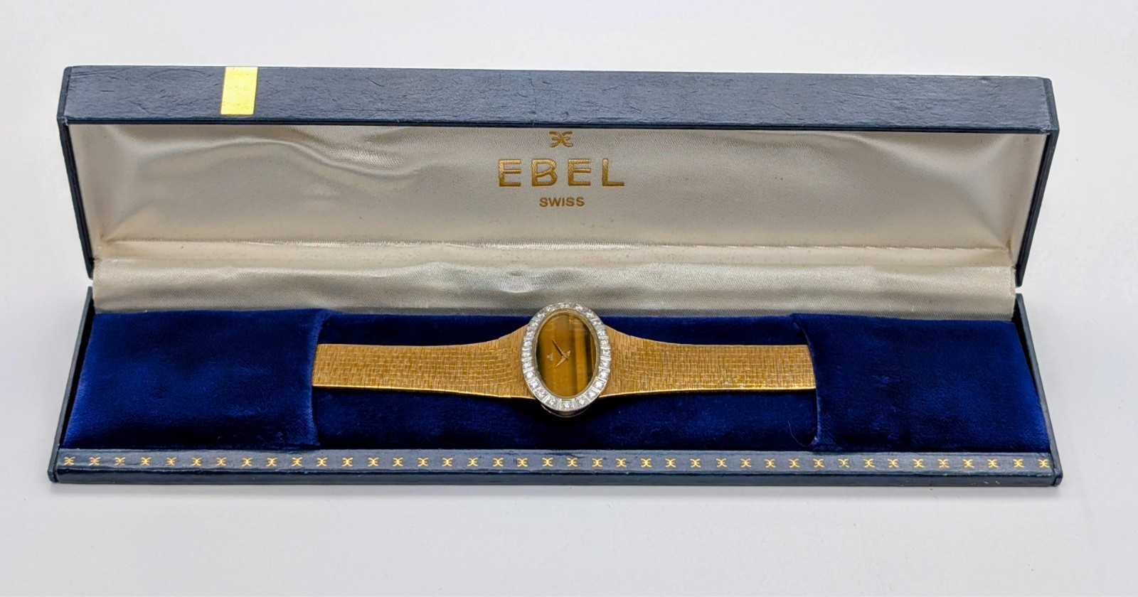 Ebel Vintage Damenuhr 18K Gelbgold Brillantlünette Ø39mm Damen Uhr #3310