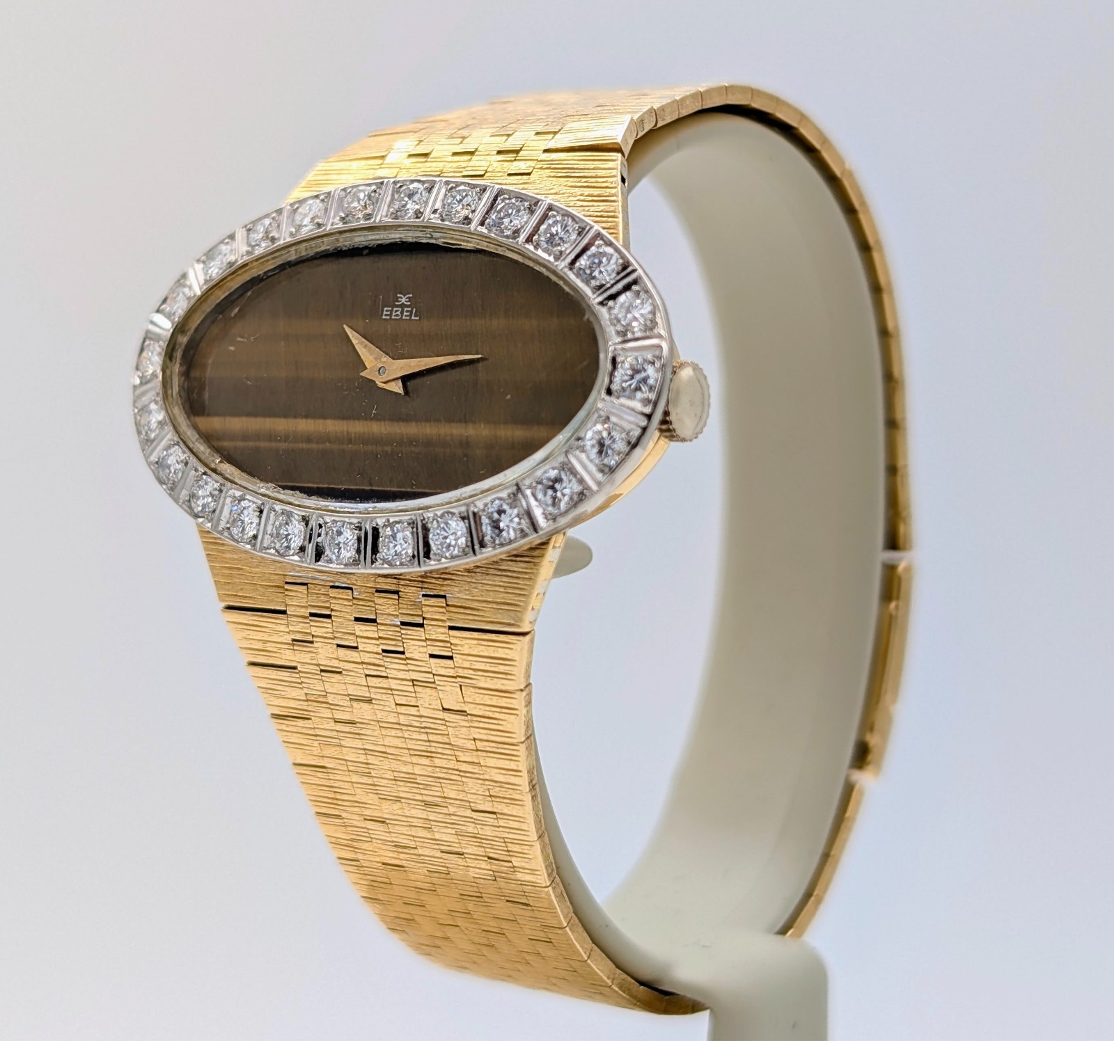 Ebel Vintage Damenuhr 18K Gelbgold Brillantlünette Ø39mm Damen Uhr #3310