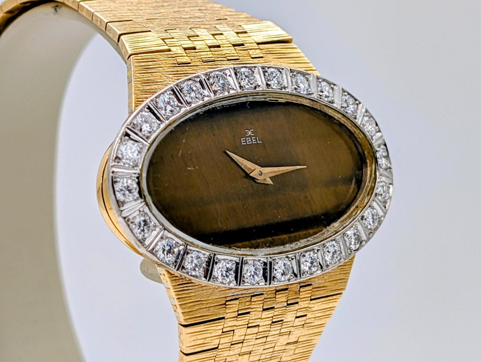 Ebel Vintage Damenuhr 18K Gelbgold Brillantlünette Ø39mm Damen Uhr #3310