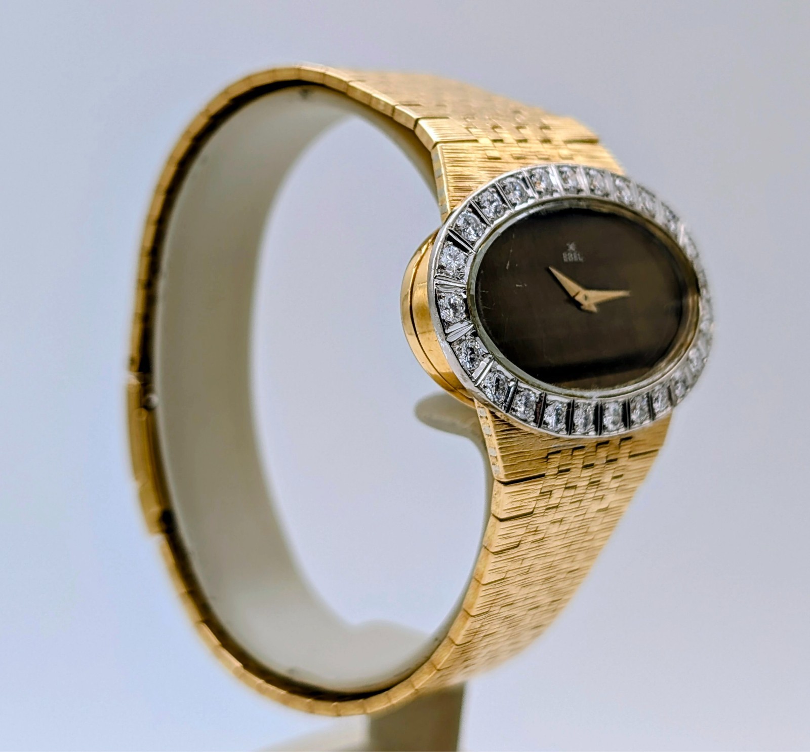 Ebel Vintage Damenuhr 18K Gelbgold Brillantlünette Ø39mm Damen Uhr #3310