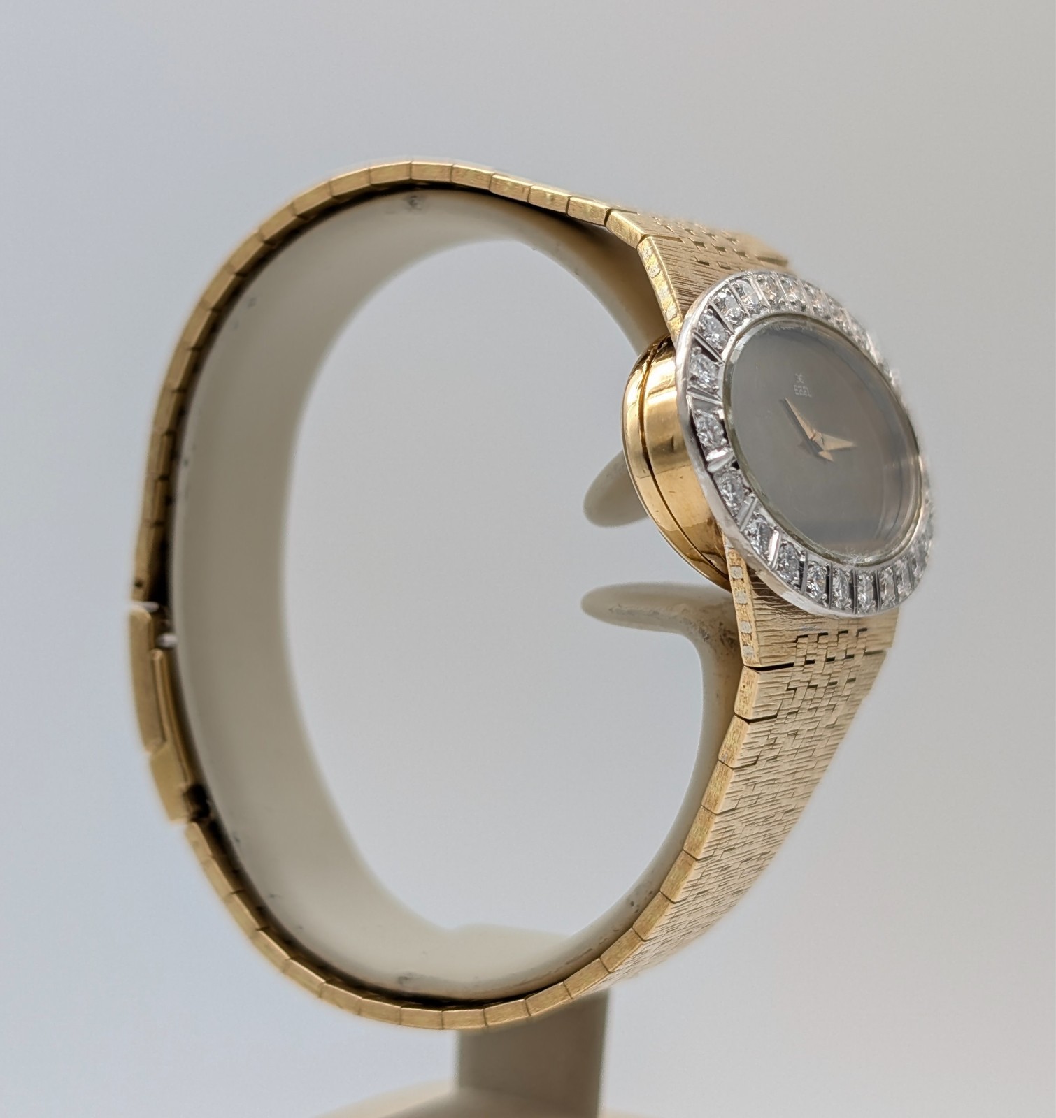 Ebel Vintage Damenuhr 18K Gelbgold Brillantlünette Ø39mm Damen Uhr #3310