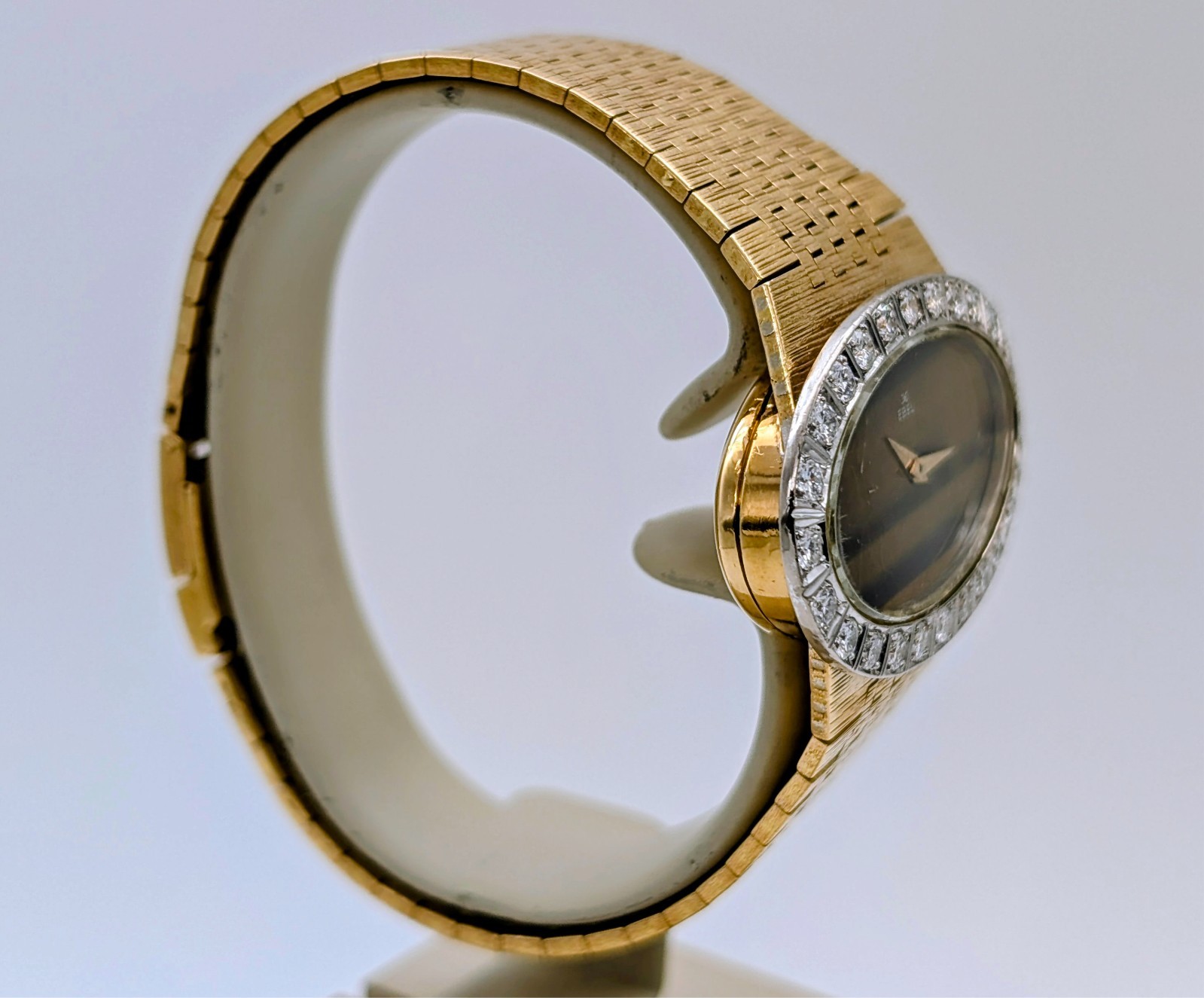 Ebel Vintage Damenuhr 18K Gelbgold Brillantlünette Ø39mm Damen Uhr #3310