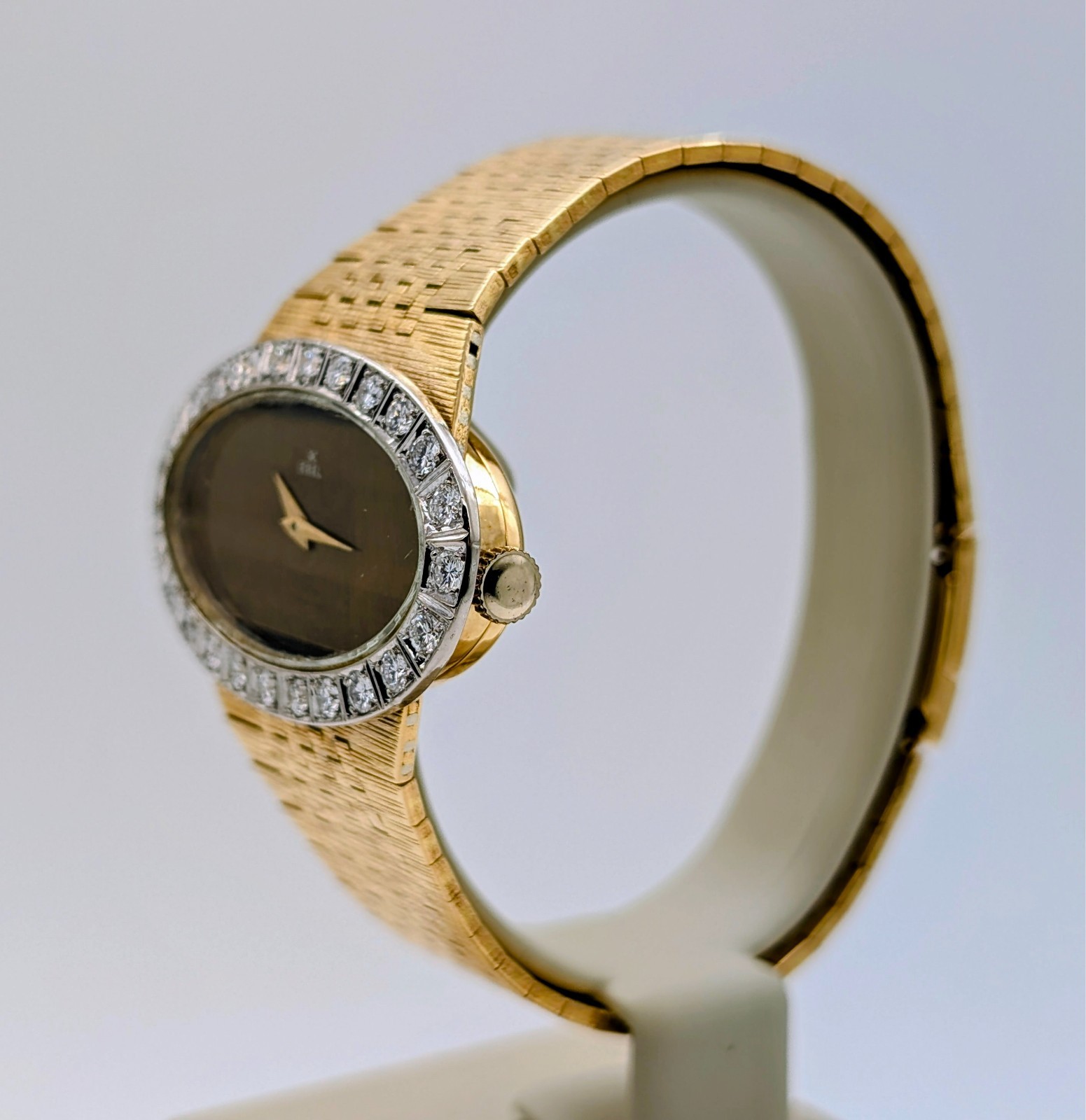Ebel Vintage Damenuhr 18K Gelbgold Brillantlünette Ø39mm Damen Uhr #3310