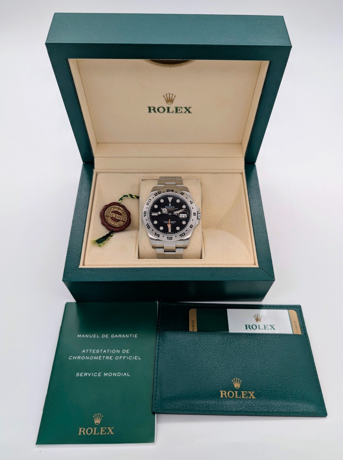 Rolex Explorer II 42 | 216570 | Ø42mm 2014 Black Dial Uhr Fullset #3311