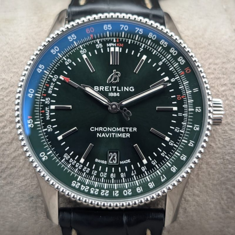 Breitling Navitimer Automatic 41 | A17326 | Ø41mm Green Dial Uhr Fullset #3316
