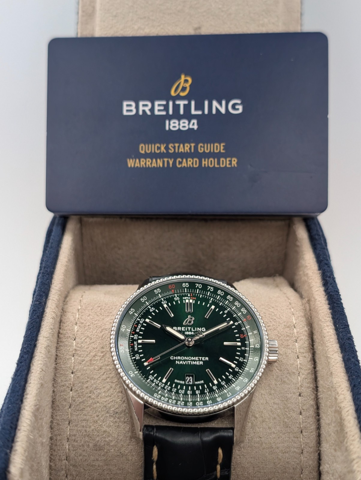 Breitling Navitimer Automatic 41 | A17326 | Ø41mm Green Dial Uhr Fullset #3316