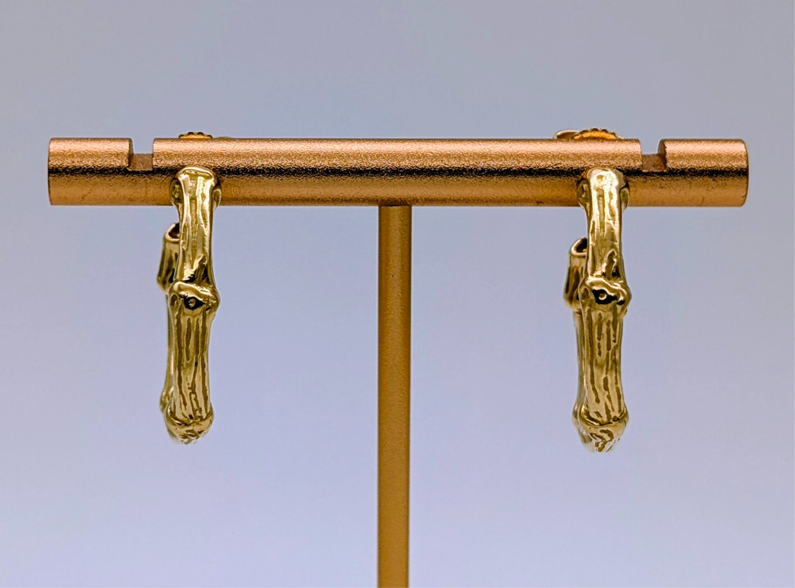 Tiffany & Co. Vintage Bamboo Ohrringe 750/18K Gelbgold 14,00g #3324