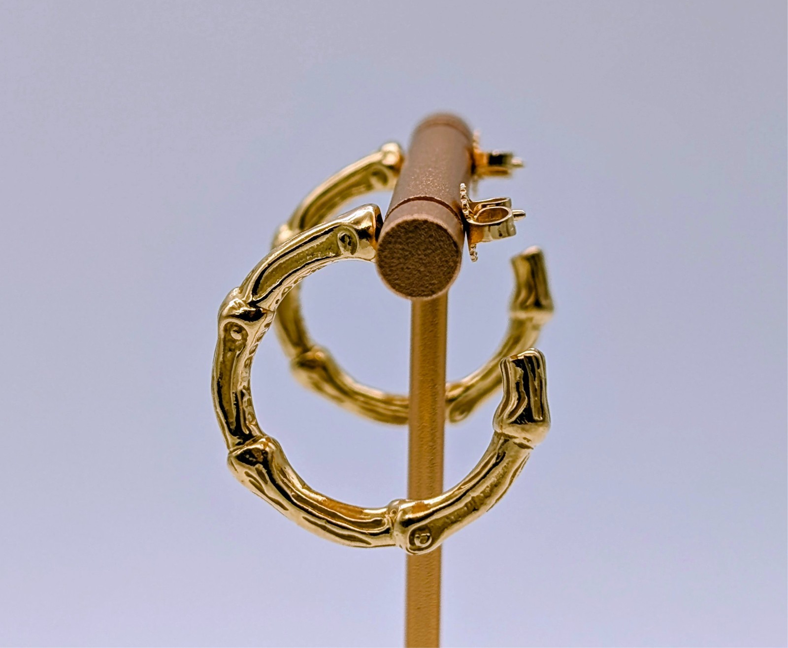 Tiffany & Co. Vintage Bamboo Ohrringe 750/18K Gelbgold 14,00g #3324
