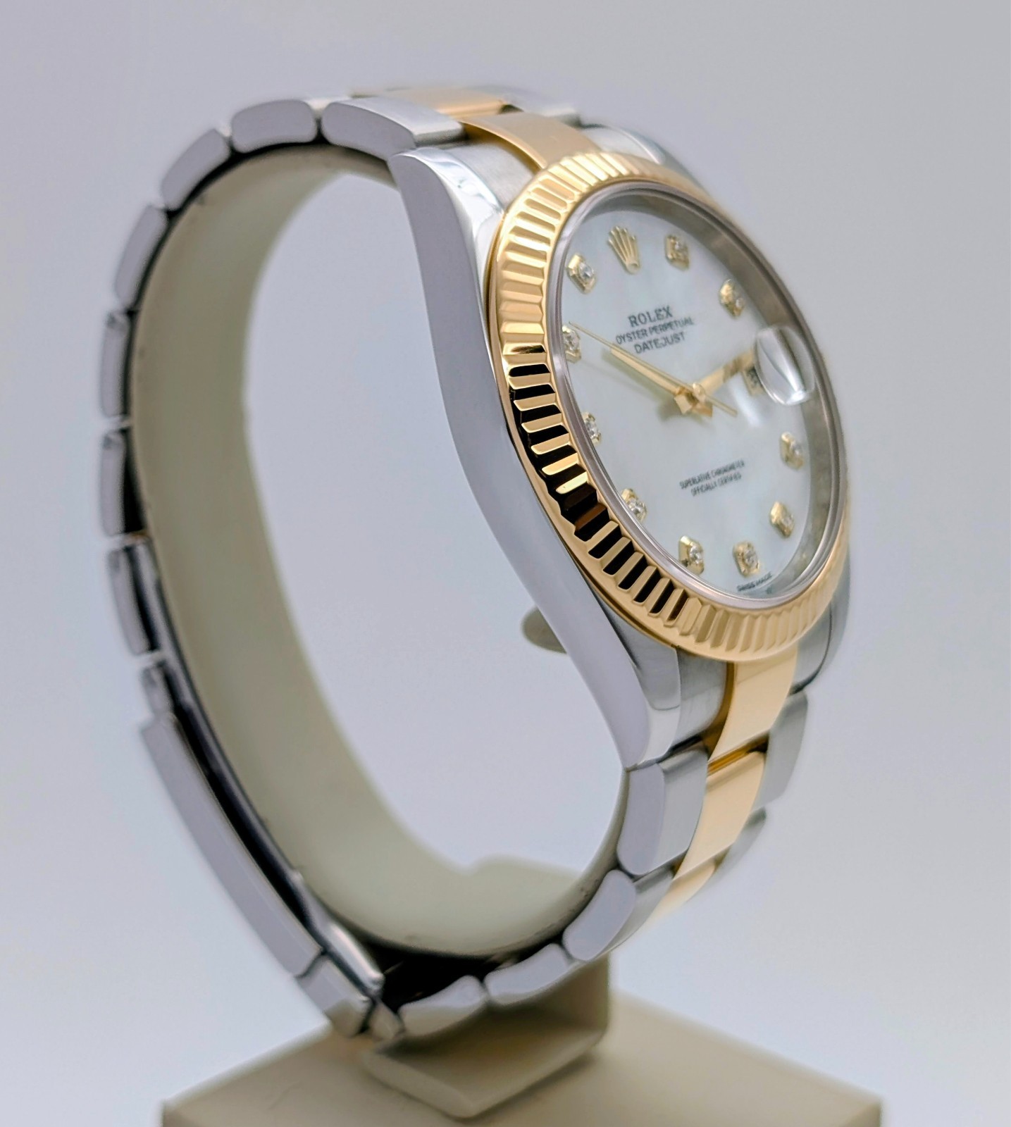 Rolex Datejust Ref.126333 Mother of Pearl Diamond Dial Ø41mm Uhr Fullset #3308
