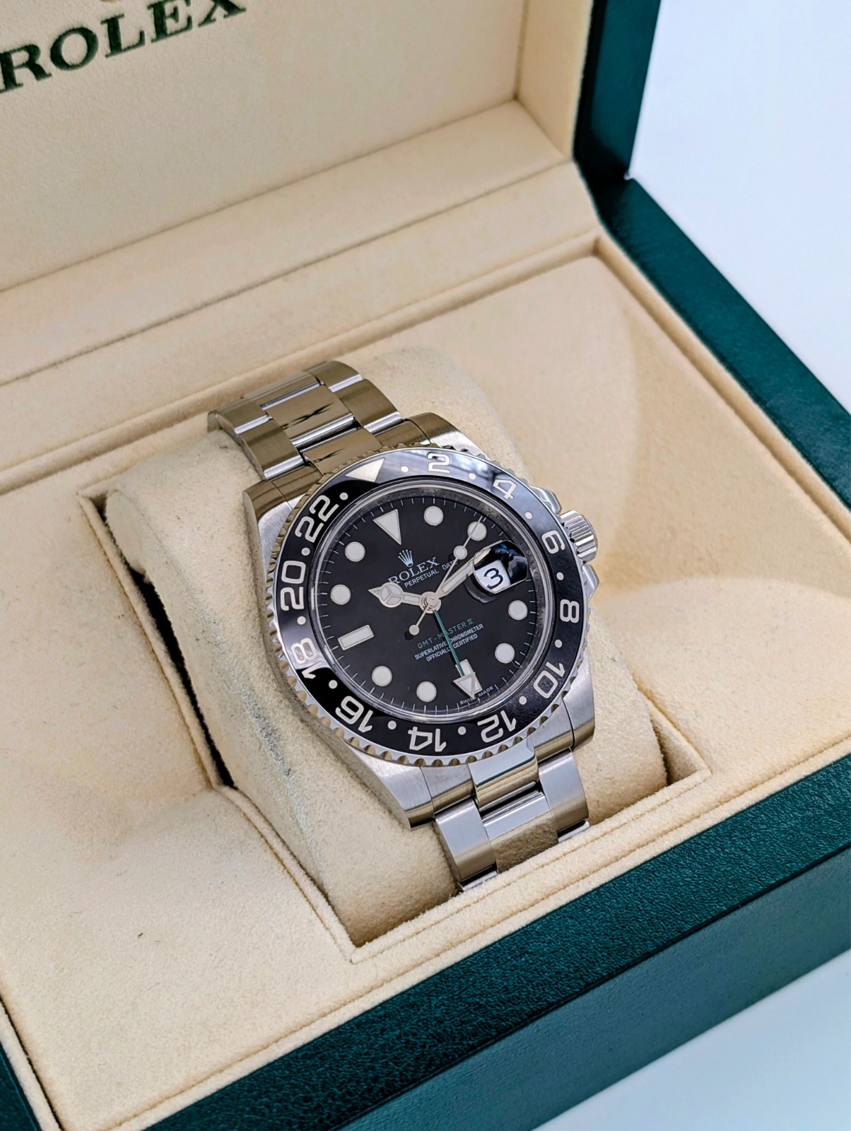 Rolex GMT-Master II Ref.116710LN Black Dial Ø40mm Uhr Automatik Full Set #3309