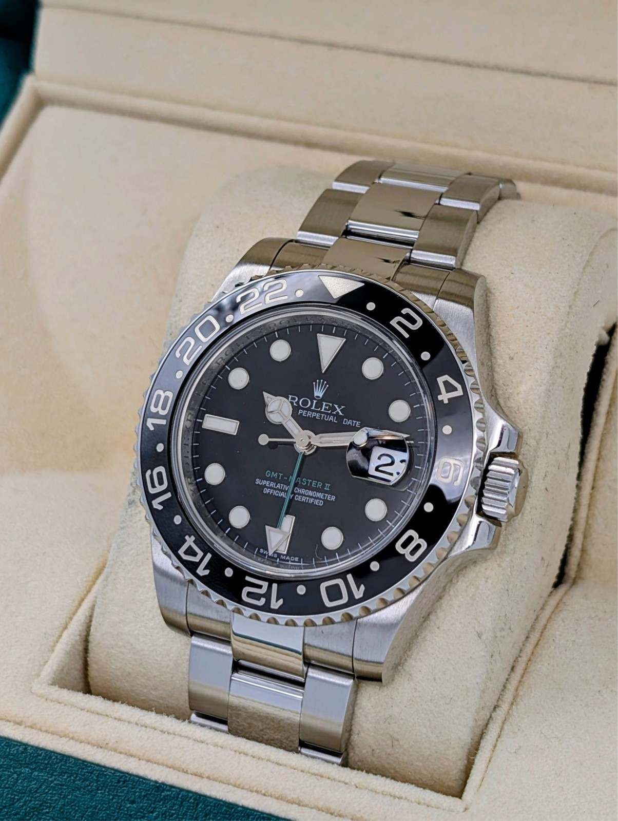 Rolex GMT-Master II Ref.116710LN Black Dial Ø40mm Uhr Automatik Full Set #3309