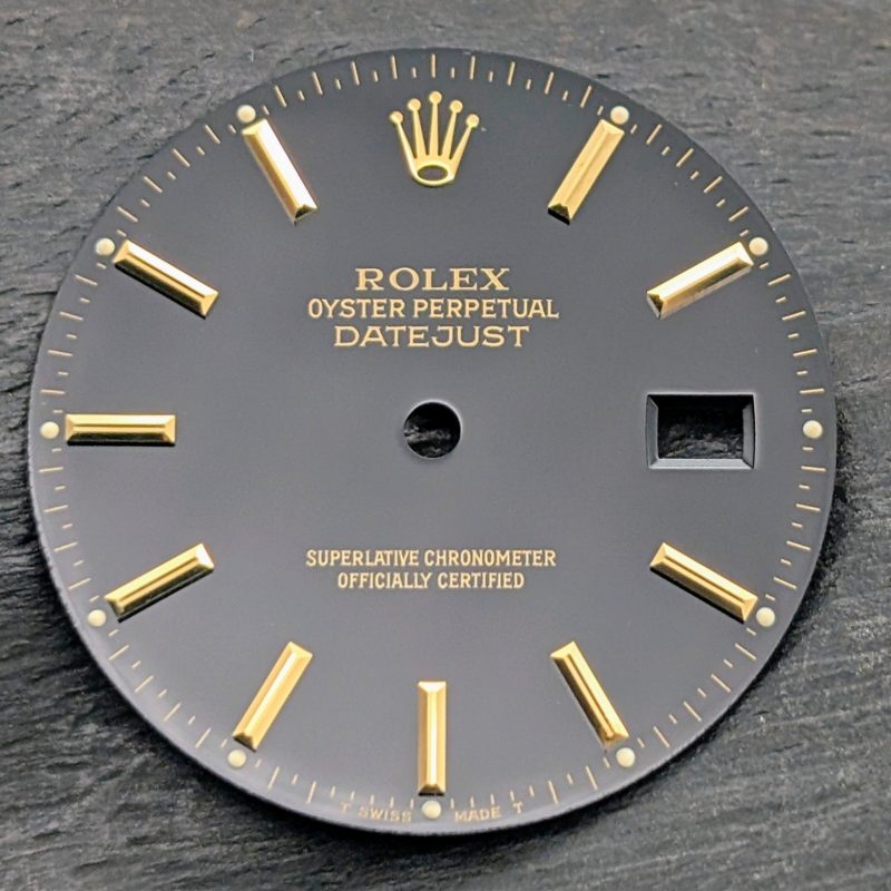 Rolex Datejust 36 schwarzes Zifferblatt Ø27,80 mm – Tritium – #3114