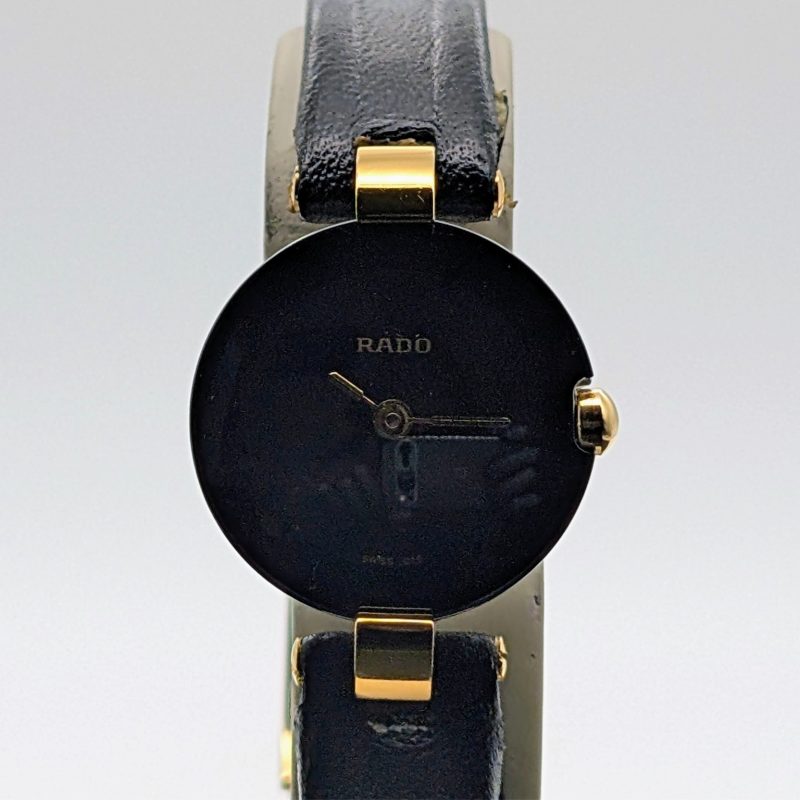 Rado Vintage Uhr Quarz 204.4079.4N | Ø21mm Uhr Black/Dial Damenuhr #1775