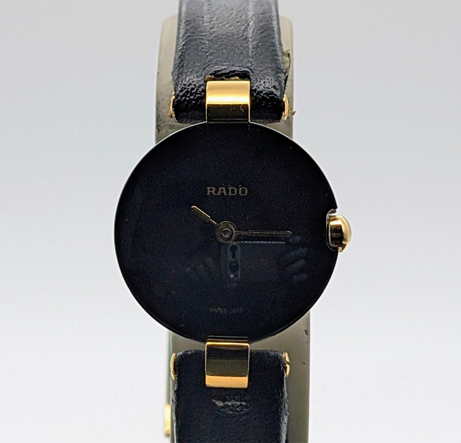 Rado Vintage Uhr Quarz 204.4079.4N | Ø21mm Uhr Black/Dial Damenuhr #1775