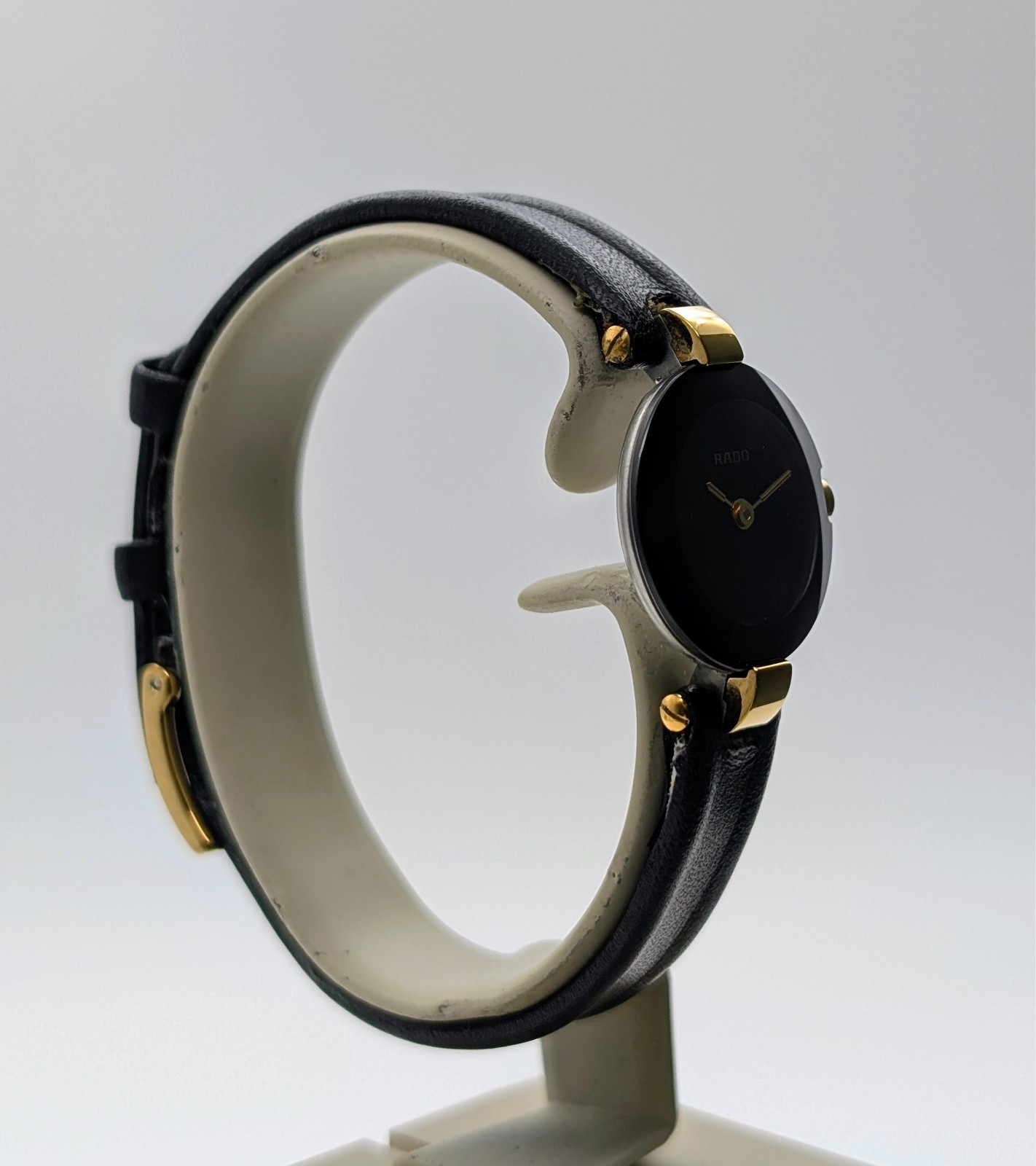 Rado Vintage Uhr Quarz 204.4079.4N | Ø21mm Uhr Black/Dial Damenuhr #1775