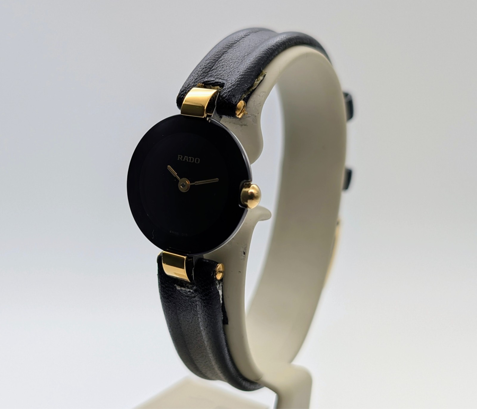 Rado Vintage Uhr Quarz 204.4079.4N | Ø21mm Uhr Black/Dial Damenuhr #1775