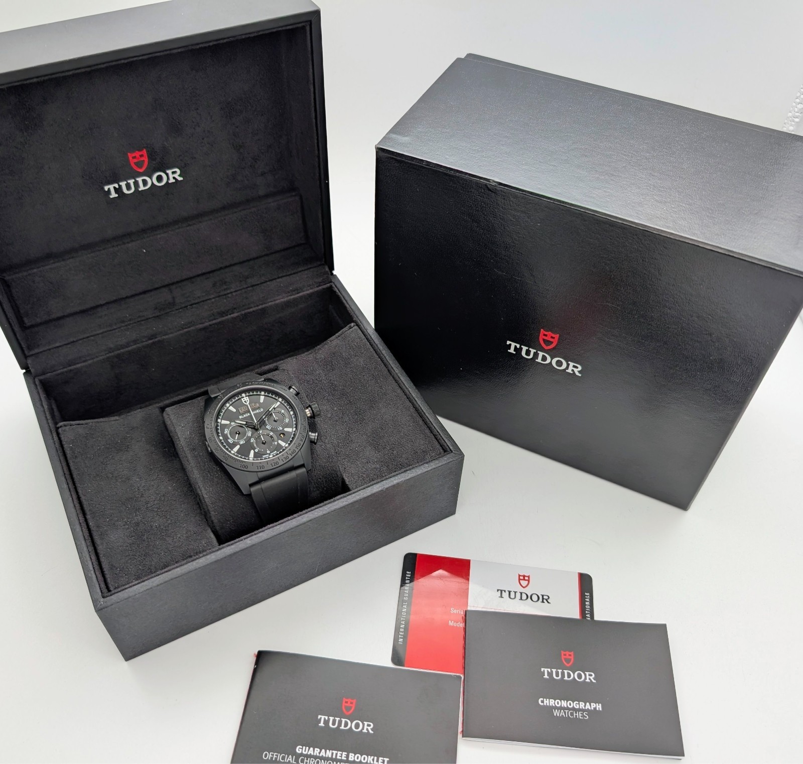 Tudor Fastrider Black Shield Ceramic 42000CN Ø42mm Automatik Uhr Full Set #3392
