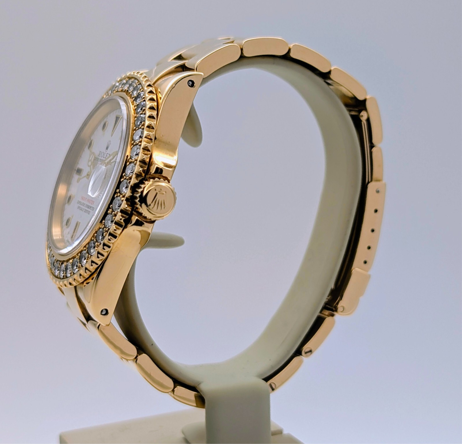 Rolex Yacht-Master Ref.16628 –White/Dial - Ø40mm Diamond Bezel #3422