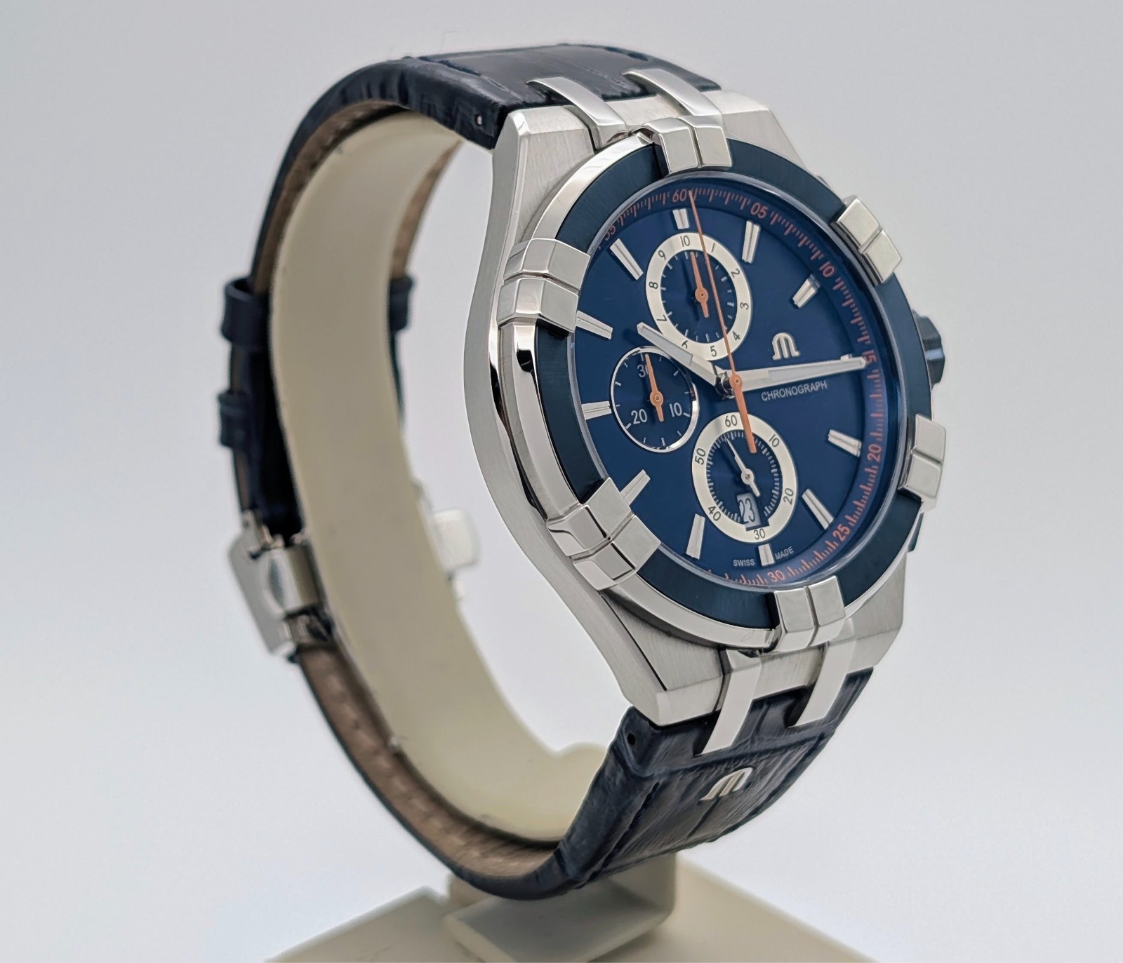 Maurice Lacroix AIKON AI1018-SS001 Uhr Ø44mm Quarz Herrenuhr Full Set #3370