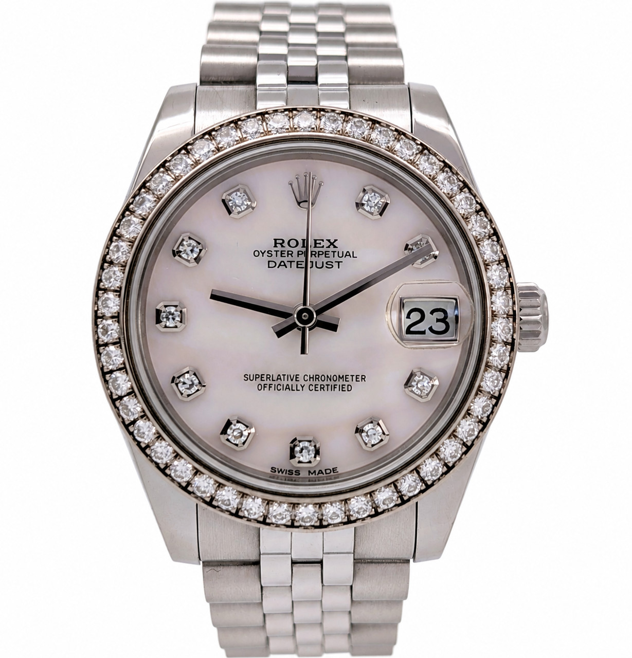 Rolex Datejust Ref.178384 Mother of Pearl - Ø31mm Uhr Factory Diamonds #3425