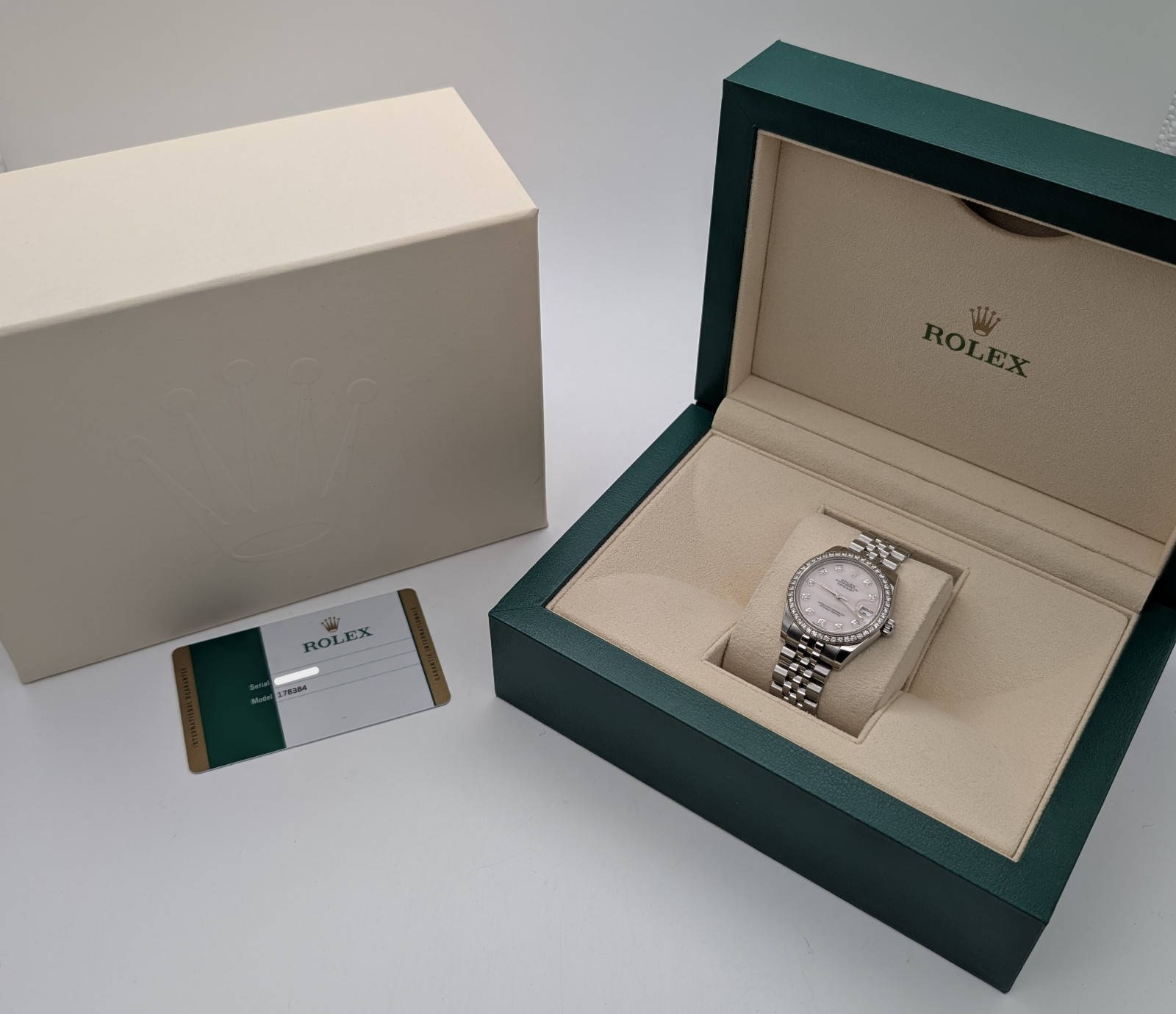 Rolex Datejust Ref.178384 Mother of Pearl - Ø31mm Uhr Factory Diamonds #3425