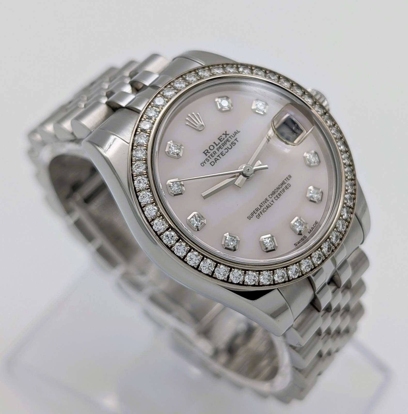 Rolex Datejust Ref.178384 Mother of Pearl - Ø31mm Uhr Factory Diamonds #3425